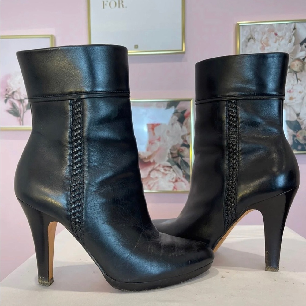 Cole Haan black leather boots